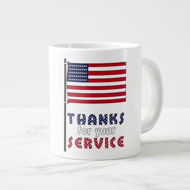 Thanks- Jumbo Mug (Front Right)