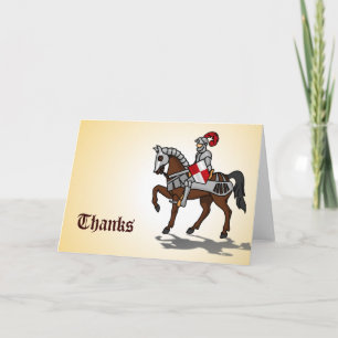 Thanks - Knight in shining Armour Thank You Card