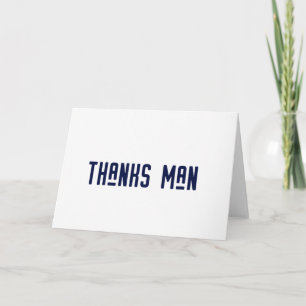 Thanks Man Groomsman Thank You Card
