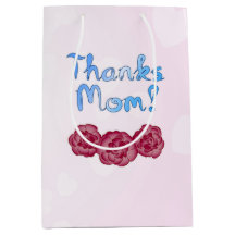 Thanks Mom with Carnation Flower for Mother’s Day