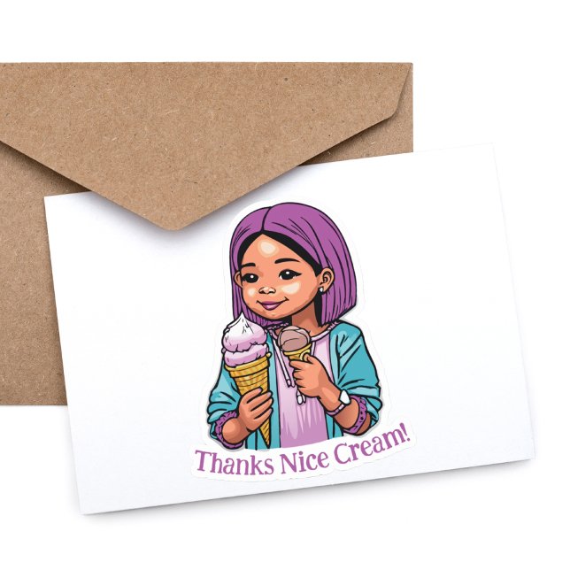 "Thanks Nice Cream!" fun Ice Cream Cones (Creator Uploaded)