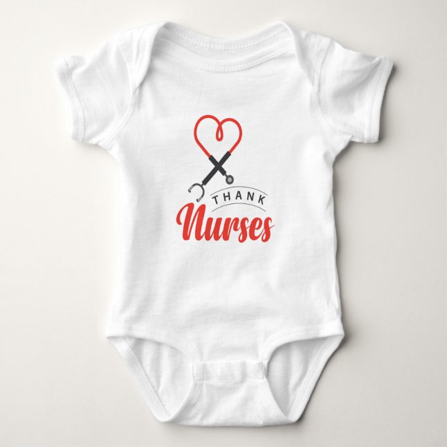 Thanks Nurses Baby Bodysuit (Front)