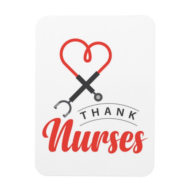 Thanks Nurses Magnet (Vertical)