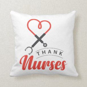 Thanks Nurses Throw Pillow