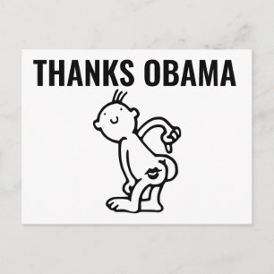 THANKS OBAMA Funny Postcards
