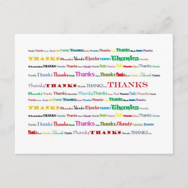Thanks postcard (Front)