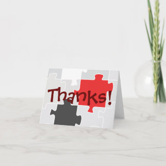 Thanks Puzzle Greeting Card