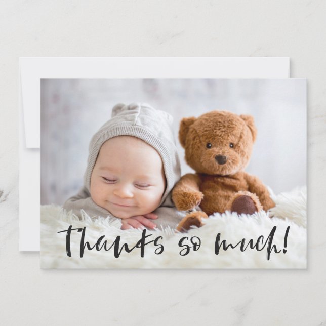 Thanks So Much | Baby Photo Thank You (Front)