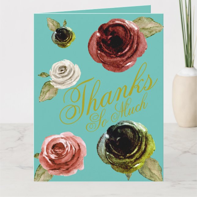 Thanks So Much Thank You Card (Front)