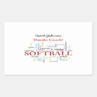 Thanks Softball Coach Words From Group, Team, Red