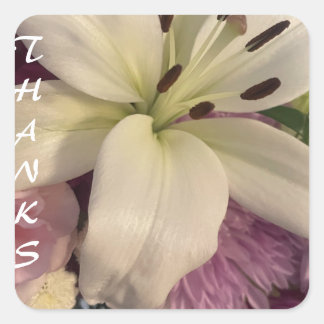 Thanks Square Sticker
