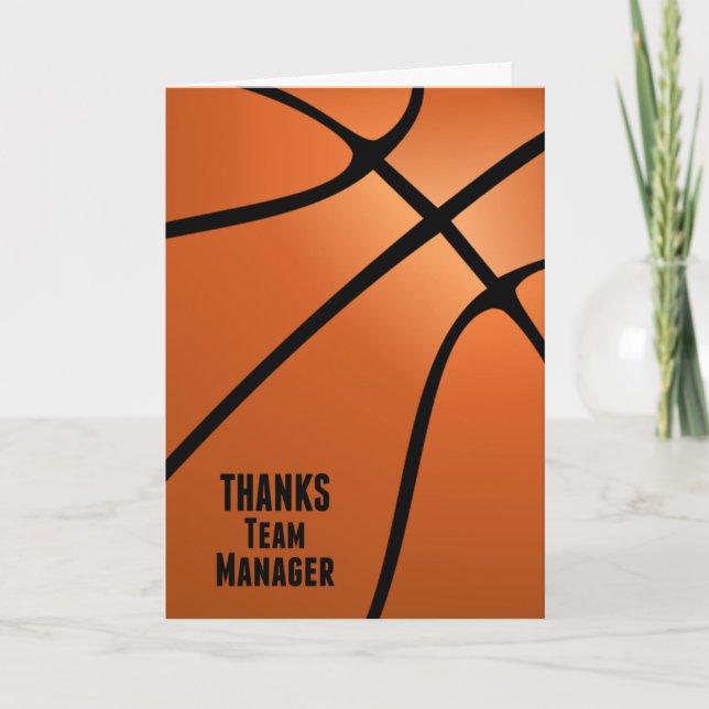 Thanks Team Manager for Handling the Details Thank You Card (Front)