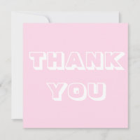 Thanks, Thank you, light pink white