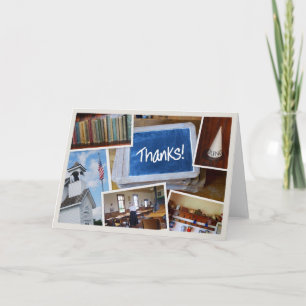 "Thanks!" Vintage School House Scenes Thank You Card