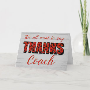 Thanks Wrestling Coach From Us Wrestling Mats Card