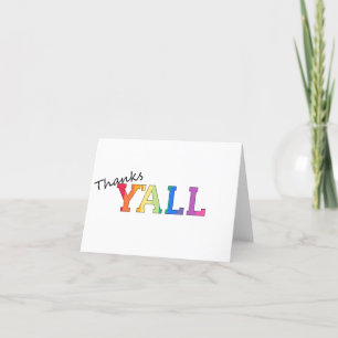 Thanks Y'all Card