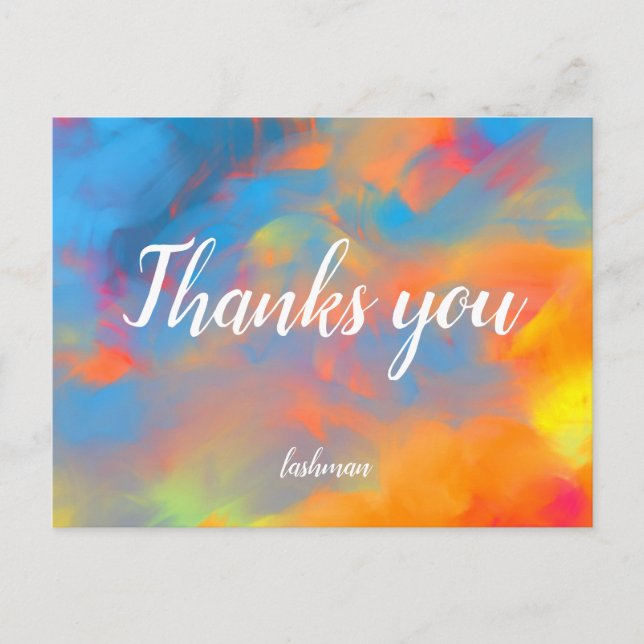 Thanks you postcard (Front)