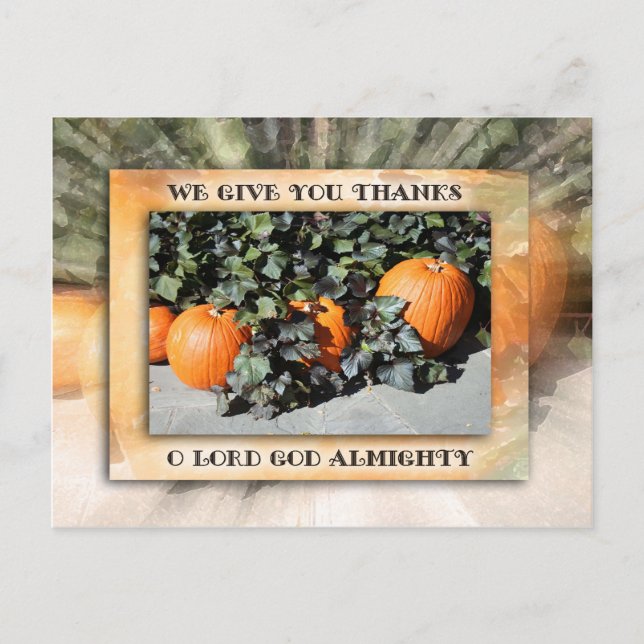 Thanksgiving 1 holiday postcard (Front)