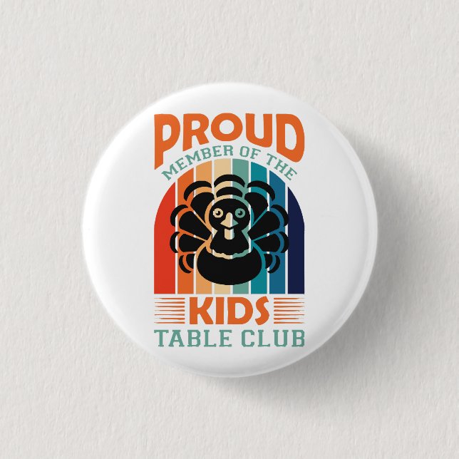 Thanksgiving 1 Inch Round Button (Front)