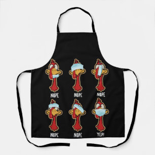 Thanksgiving 2021 Turkey Wearing Mask Wrong Apron