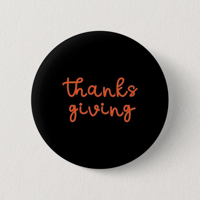 Thanksgiving  2 inch round button (Front)
