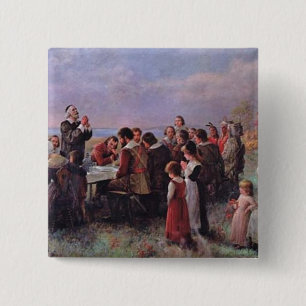 Thanksgiving 2 Inch Square Button