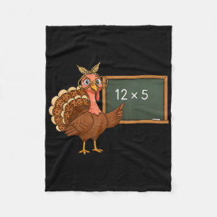 Thanksgiving 67 Teacher Six Seven Meme Turkey Day  Fleece Blanket
