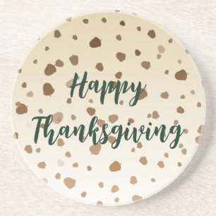 Thanksgiving Acorns Coaster