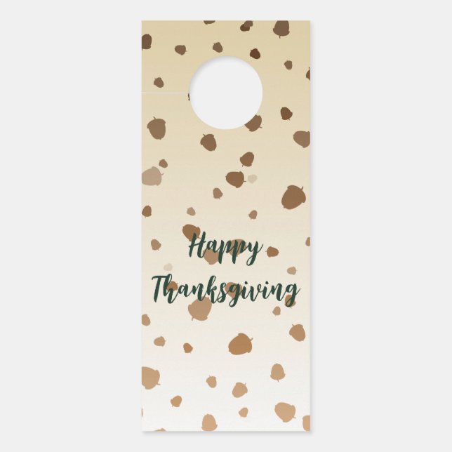 Thanksgiving Acorns Door Hanger (Front)