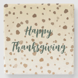 Thanksgiving Acorns Stone Coaster