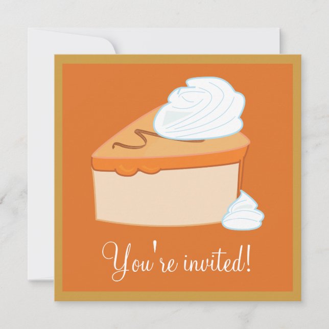 Thanksgiving After-Dinner Dessert Party Invitation (Front)