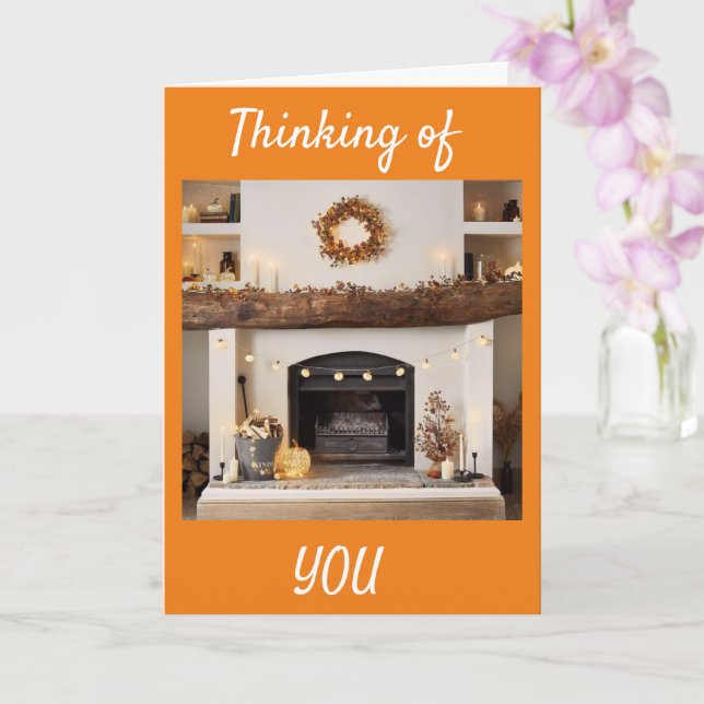 THANKSGIVING AND THINKING OF **YOU** CARD (Orchid)