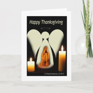 Thanksgiving Angel Holiday Card