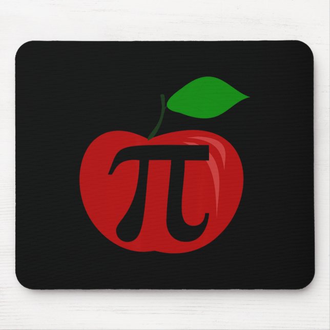 Thanksgiving Apple Pie Lover Funny Pi Day Math Tea Mouse Pad (Front)