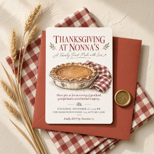 Thanksgiving at Nonna’s Modern Editorial Invitation