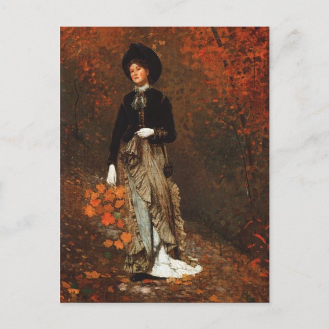 Thanksgiving Automne Fine Art Holiday Carte postal (Devant)