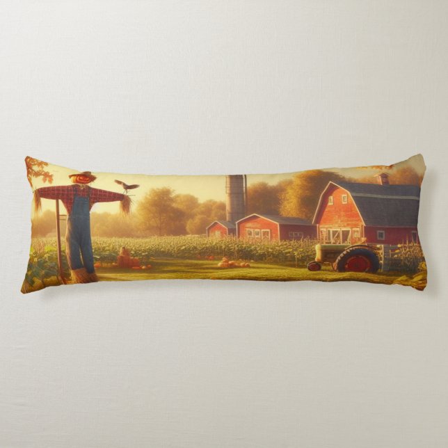 Thanksgiving/Autumn/Fall on the farm Body Pillow (Front)