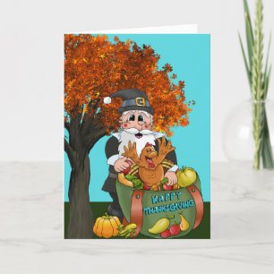 Thanksgiving Autumn Holiday Card