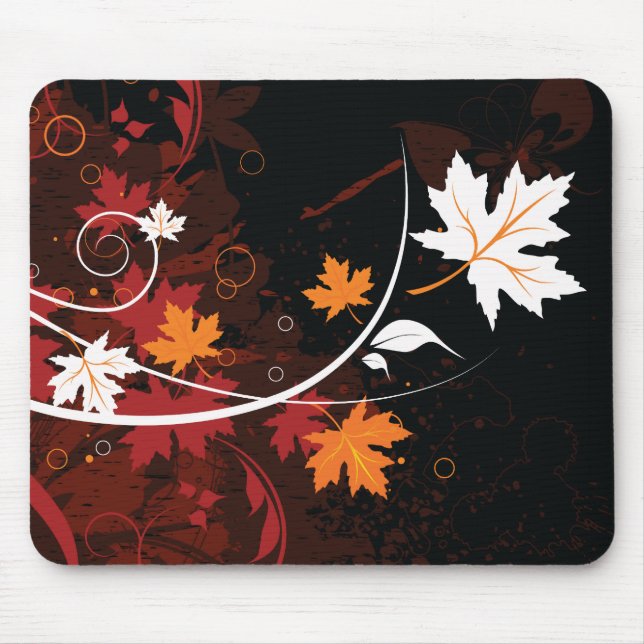 Thanksgiving autumn leaf-maple custom products mouse pad (Front)