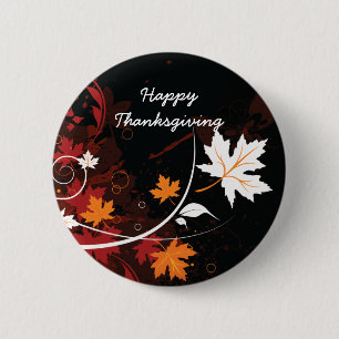 Thanksgiving autumn leaves-maple custom products 2 inch round button