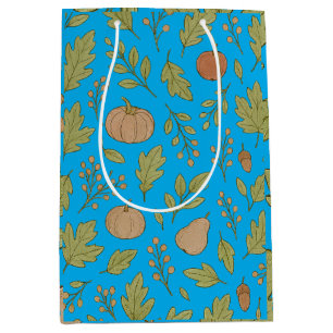 Thanksgiving autumn mosaic medium gift bag