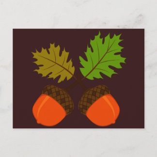 Thanksgiving Autumn Retro Holiday Postcard