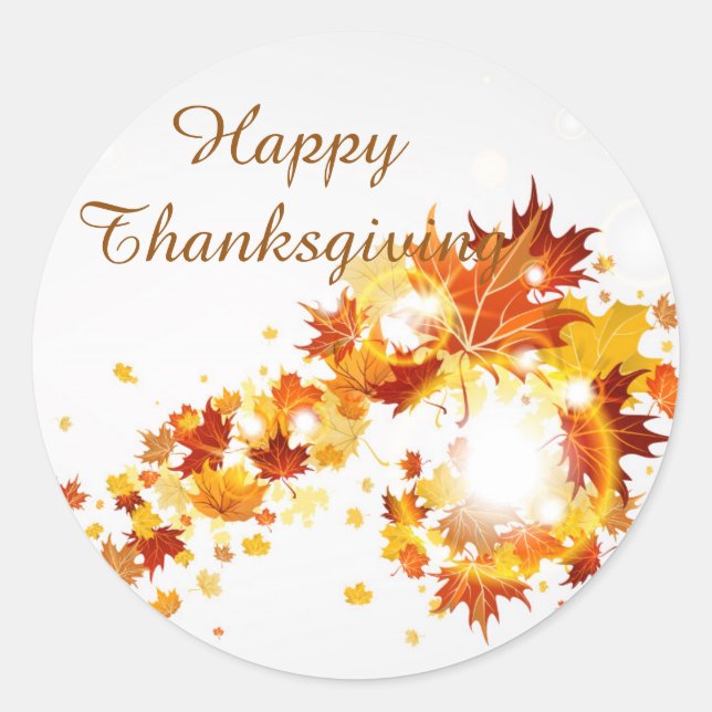 Thanksgiving Autumn Stickers (Front)