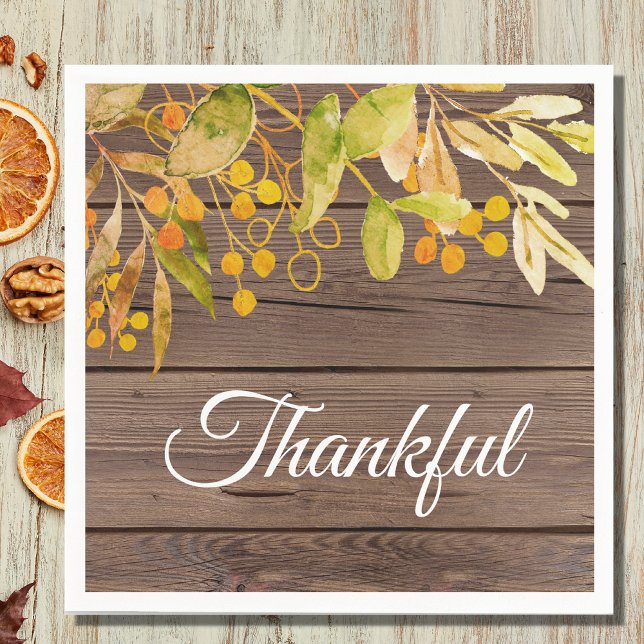 Thanksgiving  Barnwood Napkins (Creator Uploaded)