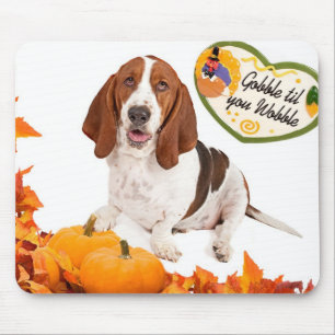 Thanksgiving Basset Mousepad