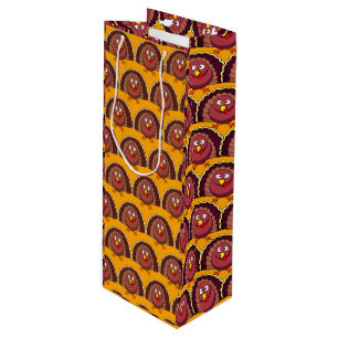 Thanksgiving Bird Wine Gift Bag