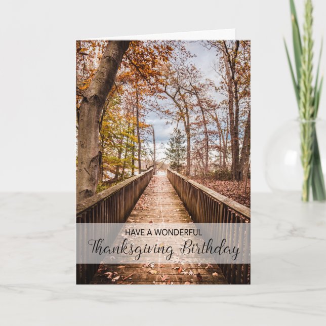Thanksgiving Birthday Card (Front)
