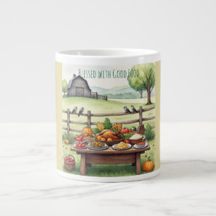 Thanksgiving, Blessed with Good Food Specialty Mug