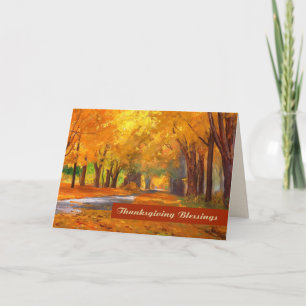 Thanksgiving Blessings. Fine Art Greeting Card