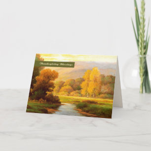 Thanksgiving Blessings. Fine Art Greeting Card